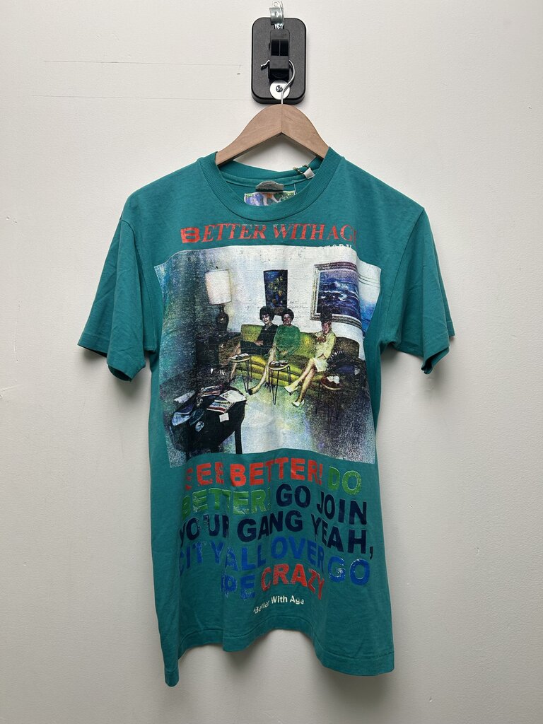 New Better With Age Teal Tee Size Medium