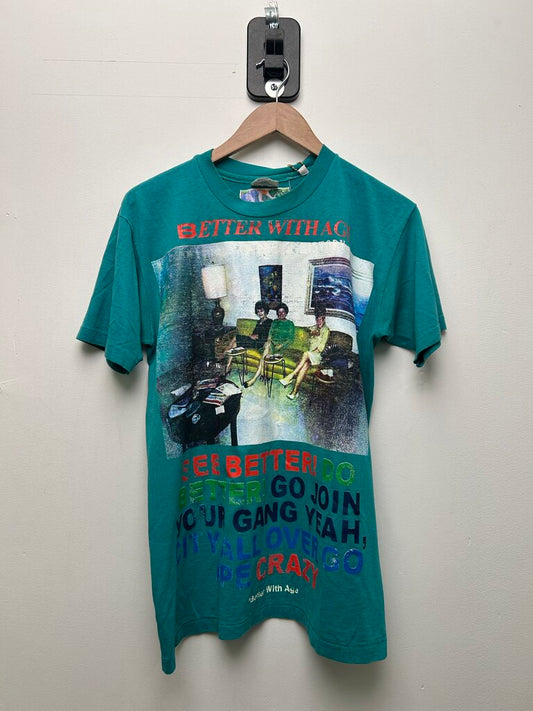 New Better With Age Teal Tee Size Medium