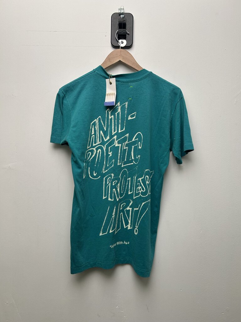 New Better With Age Teal Tee Size Medium
