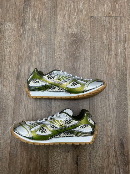 New Bottega Orbit Olive Metallic Size 43