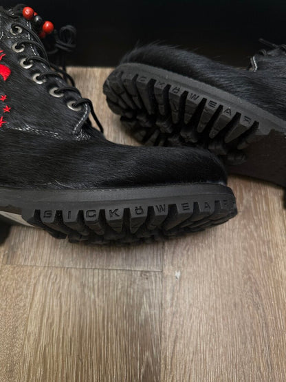 New Sicko Boot Black Mohair Size 43