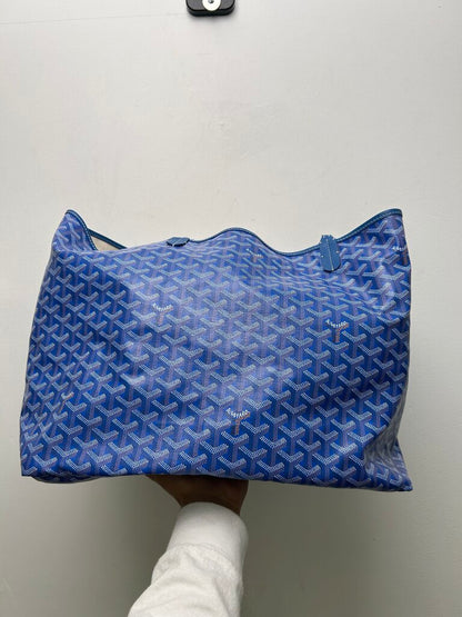 Preowned Goyard Blue St. Louis GM Tote Bag