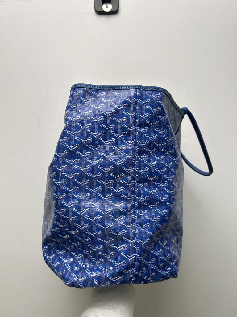 Preowned Goyard Blue St. Louis GM Tote Bag