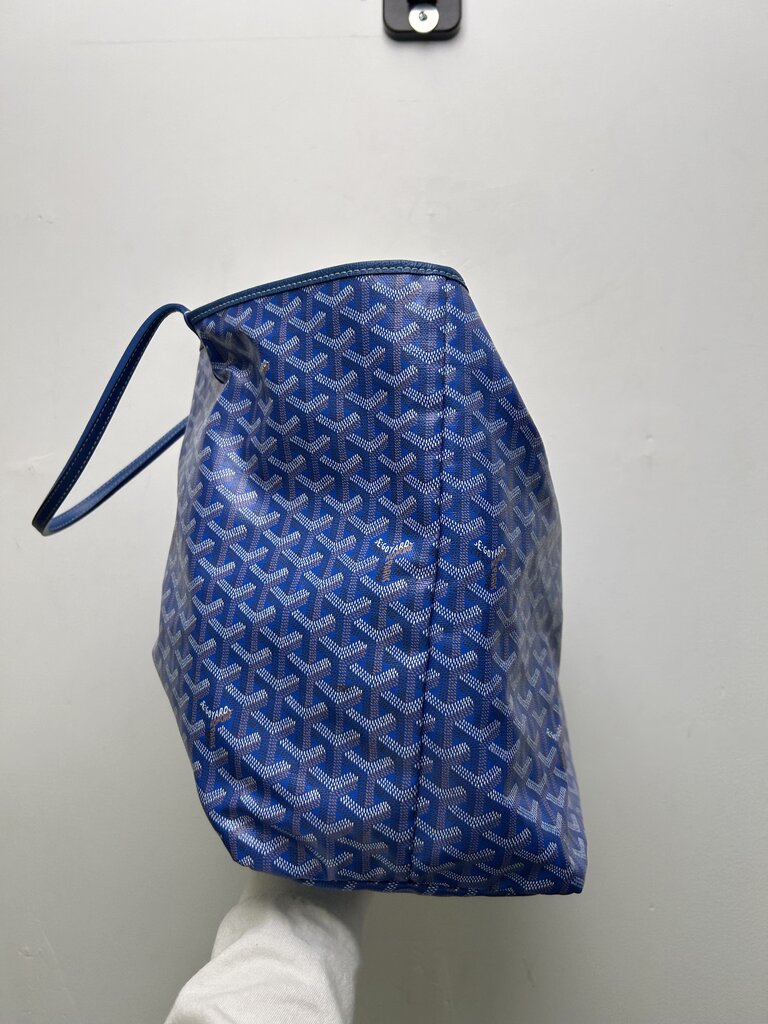 Preowned Goyard Blue St. Louis GM Tote Bag