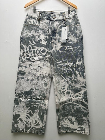 New Faciane Wynnwood Graffiti Denim sz.38