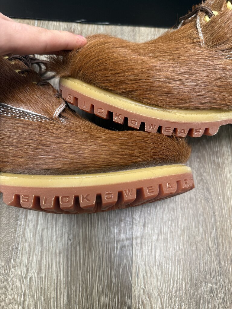 New Sicko Mohair Brown Boots Size 42