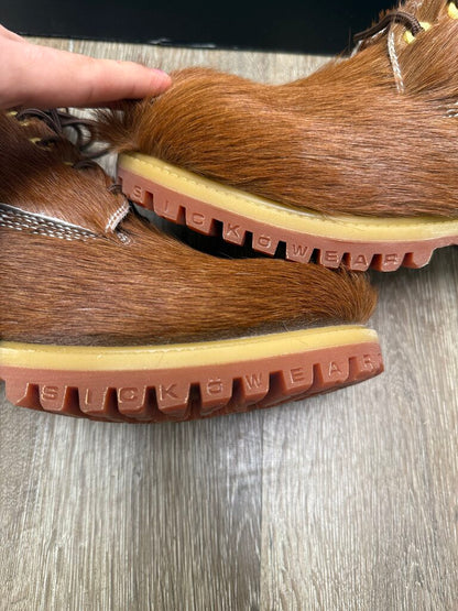 New Sicko Mohair Brown Boots Size 42