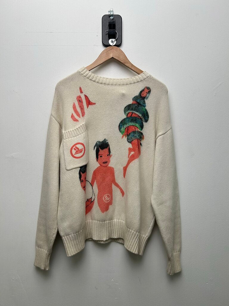 Preowned Sicko Cream Mischief Sweater size S