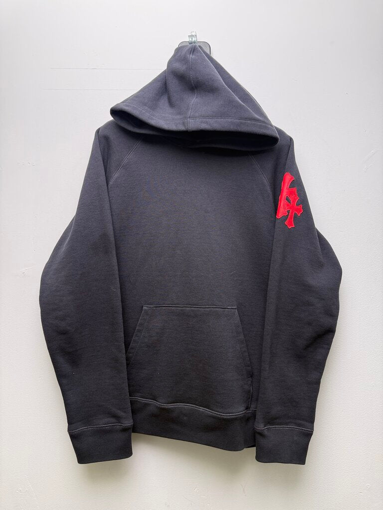 Preowned Chrome Heart Blue Red Paper Jam Hoodie size L