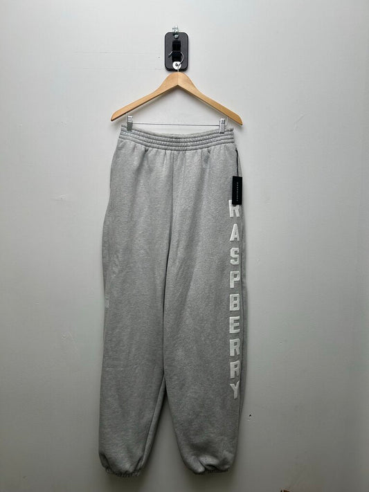 New Gv Gallery Raspberry Spellout Sweatpants Grey Sz.Small