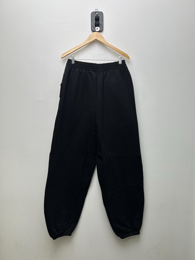 New Gv Gallery Raspberry Spellout Sweatpants Black Sz.Small