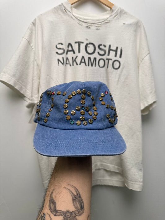 New Satoshi studded Blue Hat