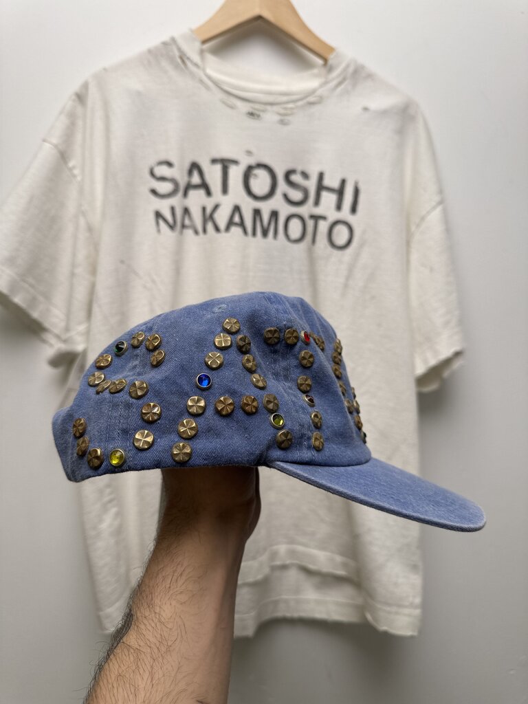 New Satoshi studded Blue Hat