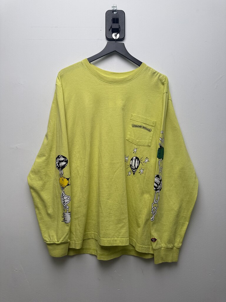Preowned Chrome Heart Matty Lime L/S size 2XL