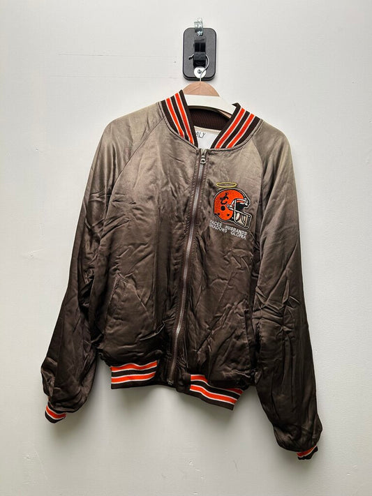 New Paly Satin Influence Brown Bomber size L