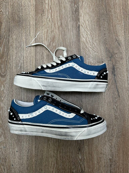 New Vans Pealized Blue Navy White Sz.7.5