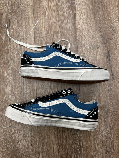 New Vans Pealized Blue Navy White Sz.8