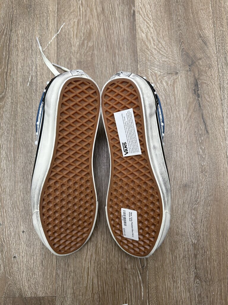 New Vans Pealized Blue Navy White Sz.8