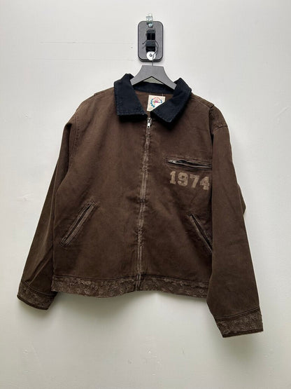 New 74 Is War Brown Champion Jacket sz.S