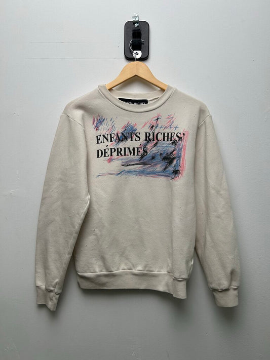 Preowned ERD White Logo Crewneck Size