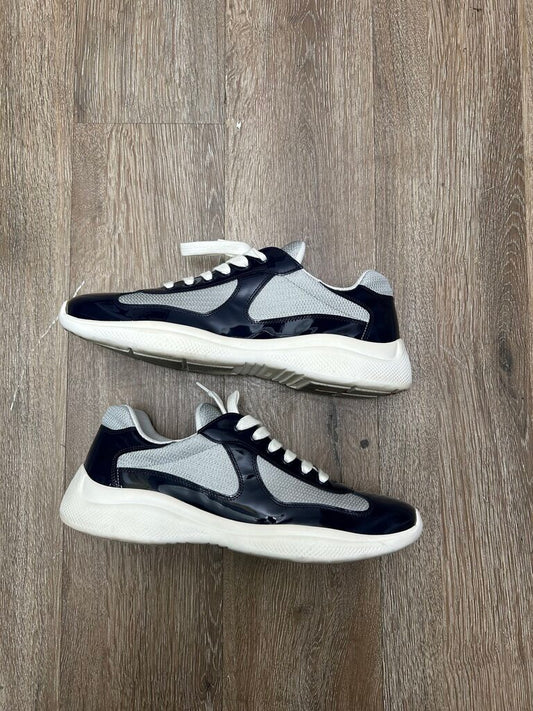 Preowned Prada Americas Cup Navy Silver sz.9(10.5M)