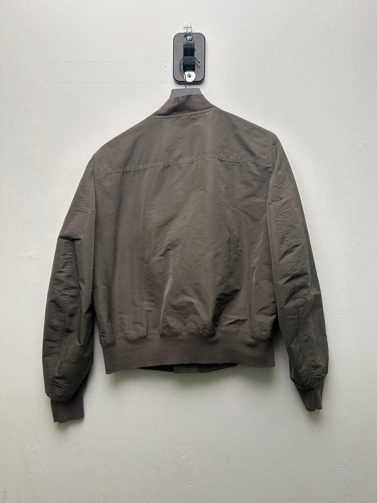 Preowned Rick Owens Grey Zipper Bomber size S