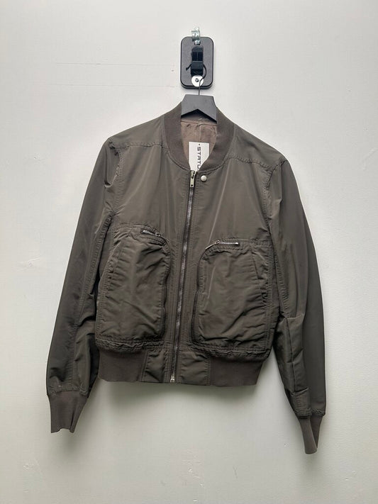 Preowned Rick Owens Grey Zipper Bomber size S