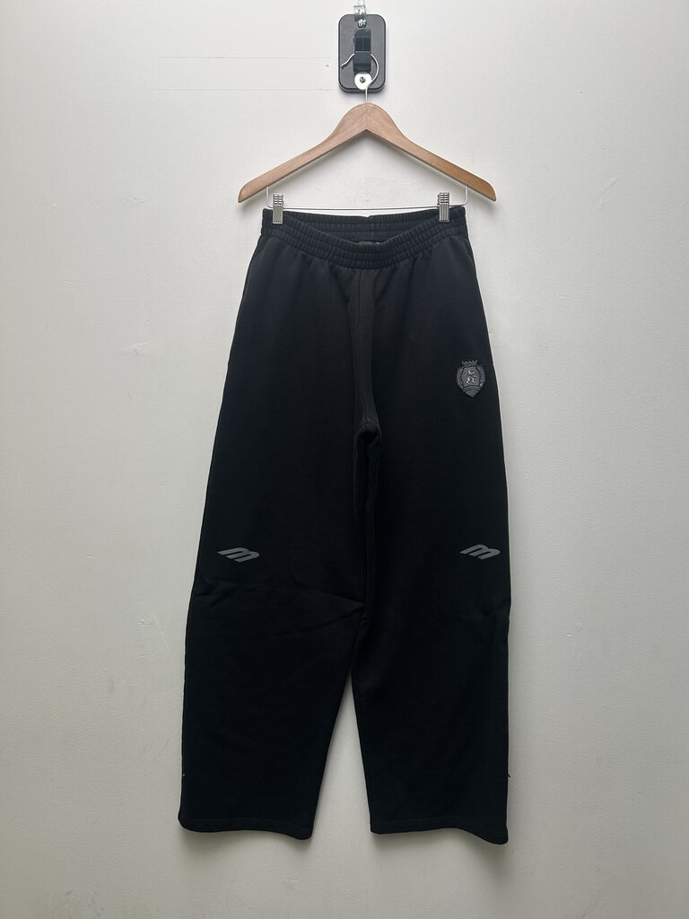 Preowned Balenciaga Black MULTI Logo Sweatpants Size XS