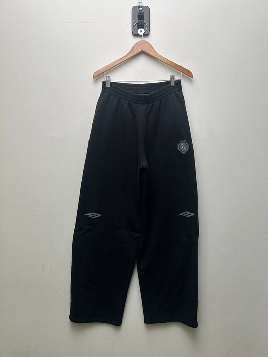Preowned Balenciaga Black MULTI Logo Sweatpants Size XS