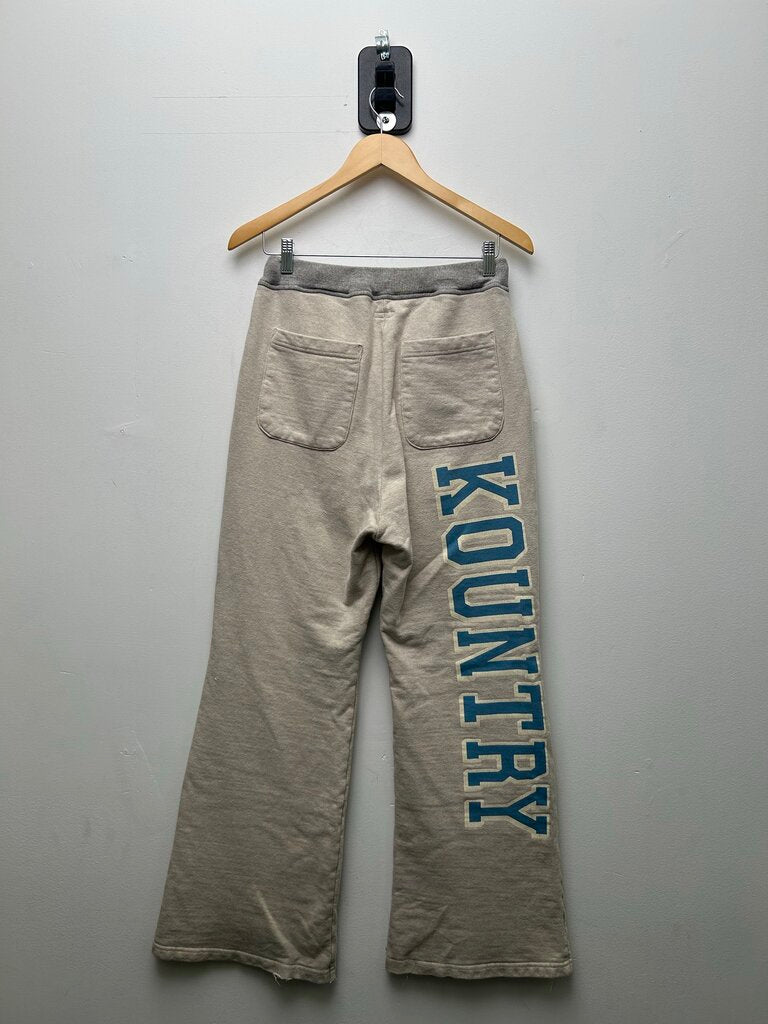 Preowned Kapital Grey Light Blue Double Knee Sweatpants Size 2