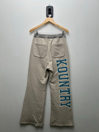 Preowned Kapital Grey Light Blue Double Knee Sweatpants Size 2