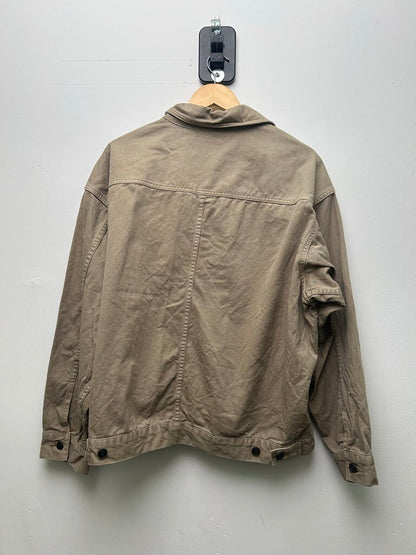 Preowned Row Tan Button Up Size XL
