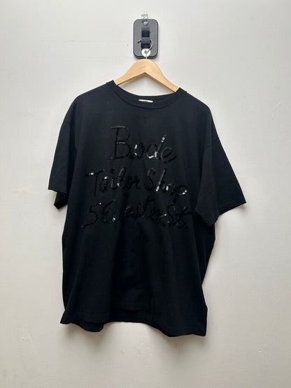 Preowned Bode Black Sequence Tee Size Large