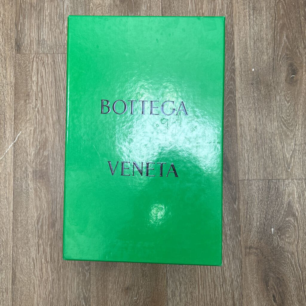 Preowned Bottega Veneta Woven Slide Cream Tan Size 45