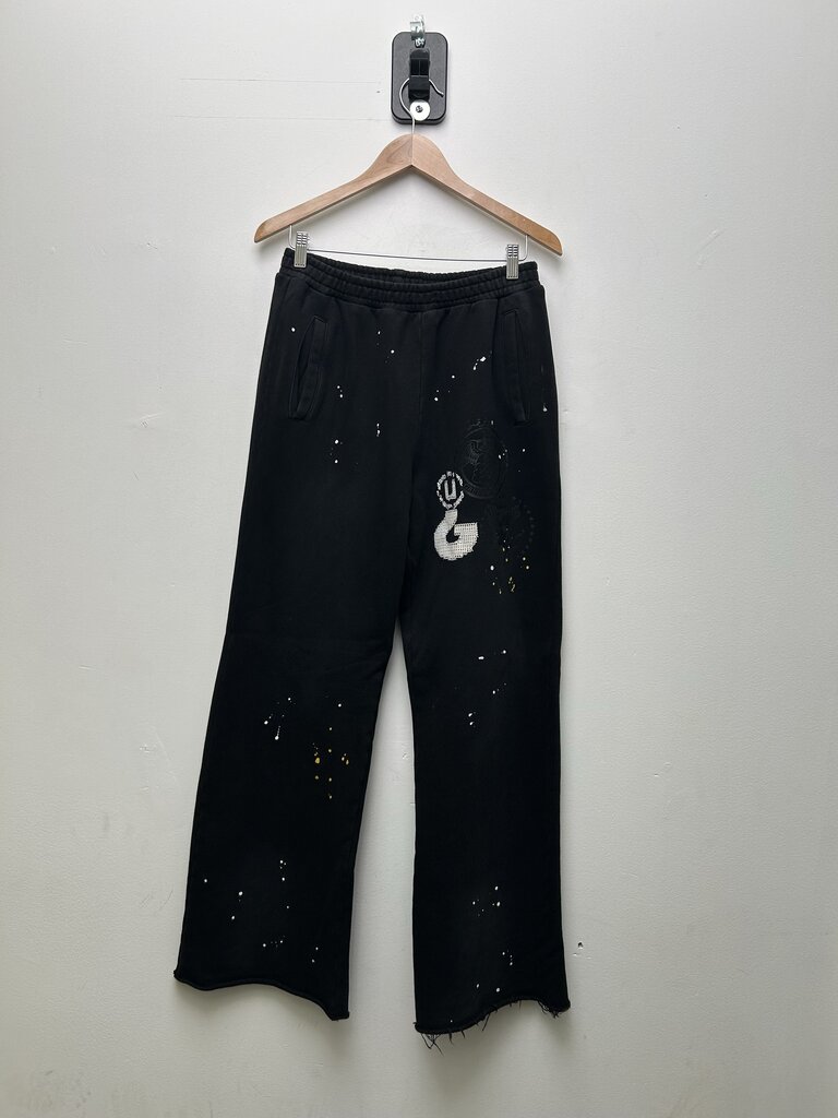 Preowned Greedy Unit Black Flare Sweatpants size L
