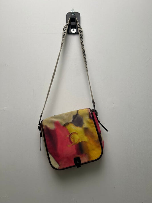 Chanel Nubuck Trip Flower Power Messenger Bag