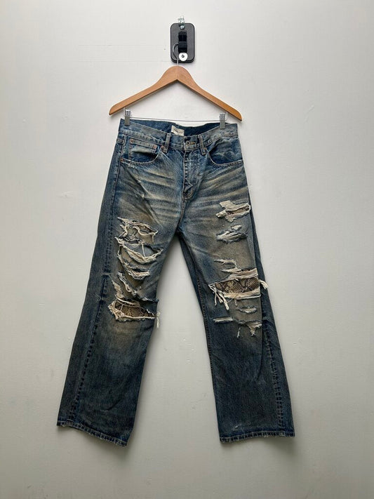 The Butchers Riot Lightwash Denim Size Medium