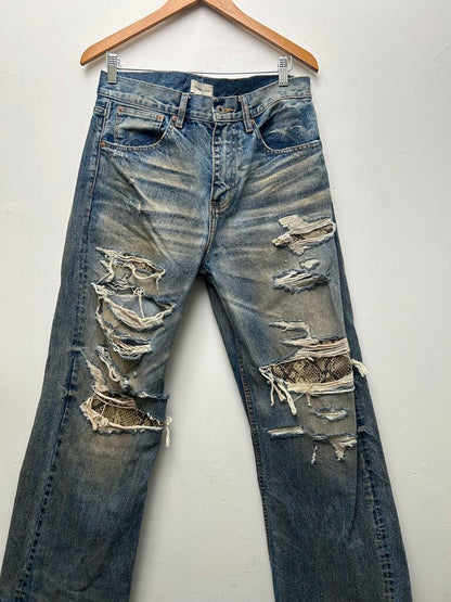 The Butchers Riot Lightwash Denim Size Medium