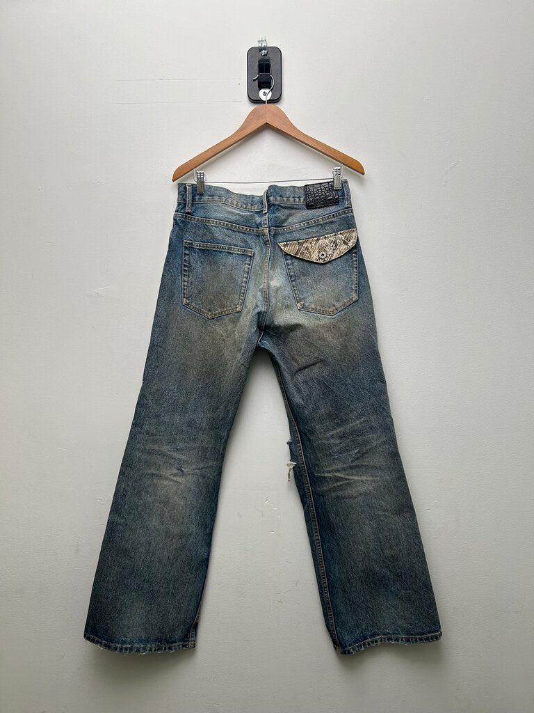 The Butchers Riot Lightwash Denim Size Medium