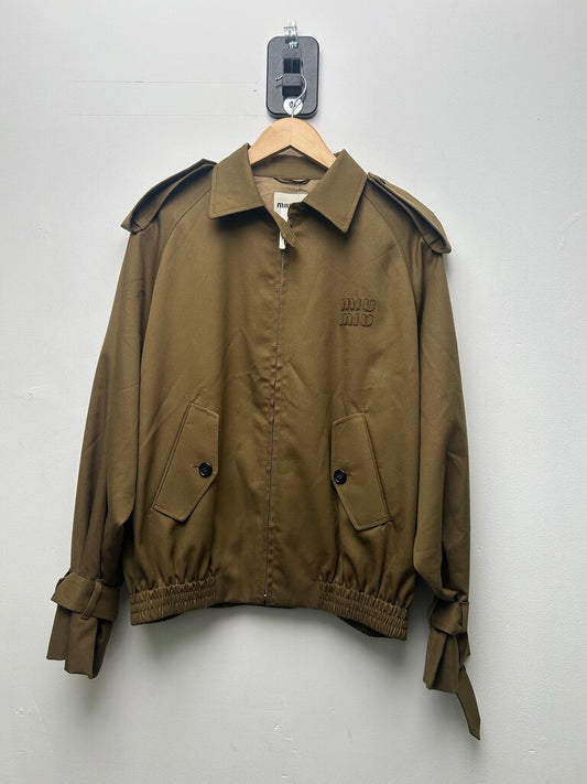 Miu Miu Olive Zip Jacket Size 40(L)