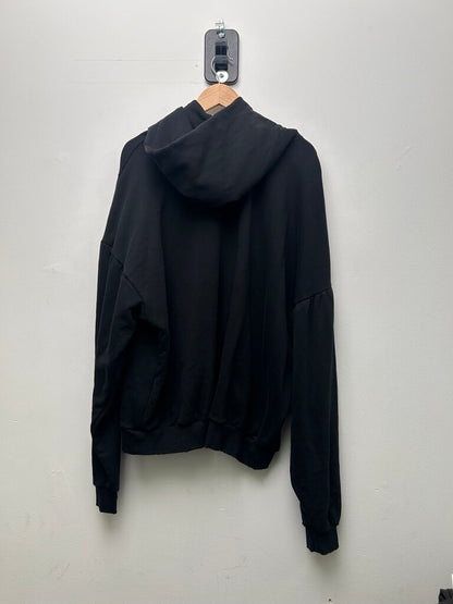 Preowned Balenciaga Black Blue Sports Apparel Hoodie Size 3