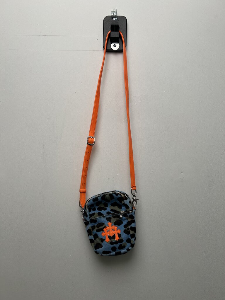 Chrome Hearts Leopard Blue Patch Mini Side Bag