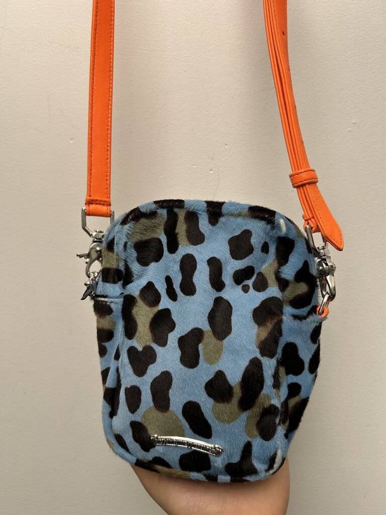 Chrome Hearts Leopard Blue Patch Mini Side Bag
