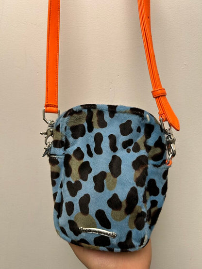 Chrome Hearts Leopard Blue Patch Mini Side Bag