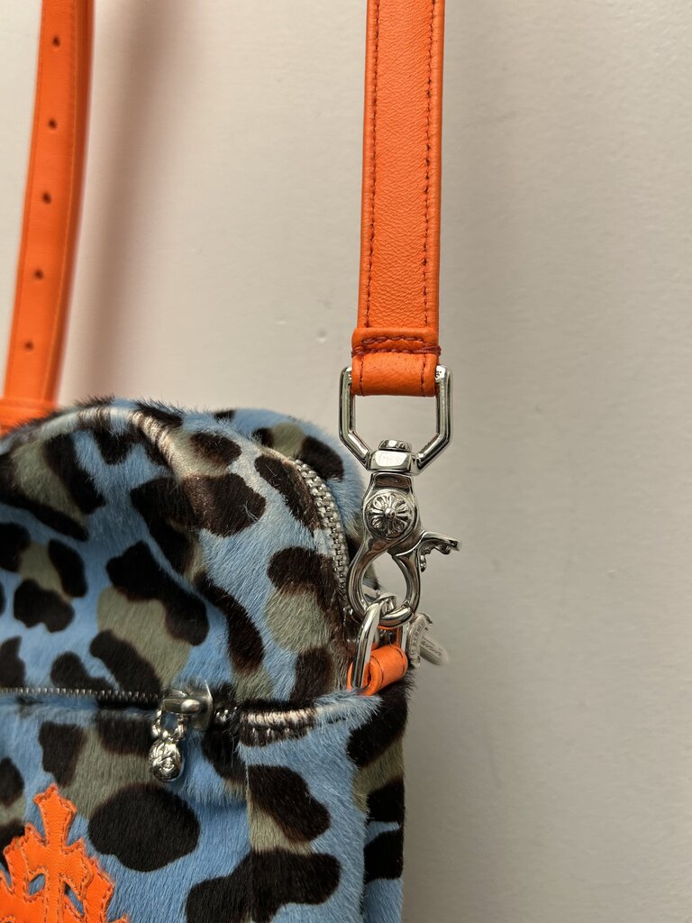 Chrome Hearts Leopard Blue Patch Mini Side Bag