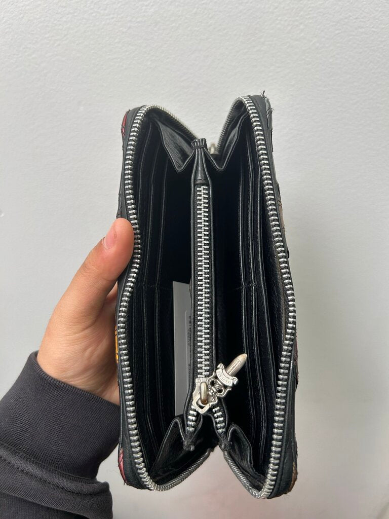 Chrome Hearts Mulit Color Patch Long Wallet