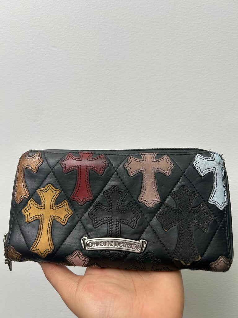 Chrome Hearts Mulit Color Patch Long Wallet