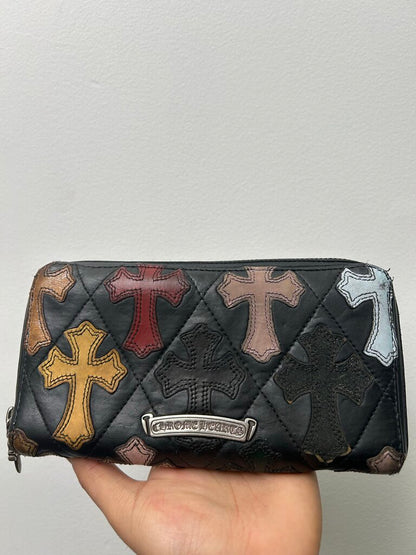 Chrome Hearts Mulit Color Patch Long Wallet