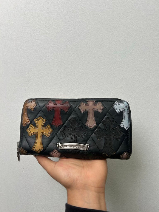Chrome Hearts Mulit Color Patch Long Wallet