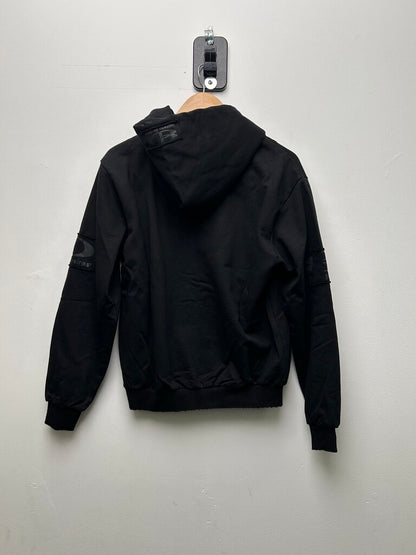 New Bottega Desires Forever Logo Black Zip Up Hoodie size M